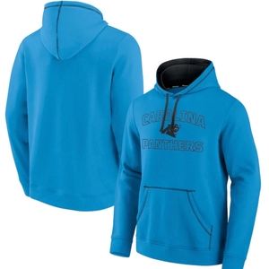 Men's Carolina Panthers Fanatics Branded Blue Tiebreaker Pullover Hoodie  XL